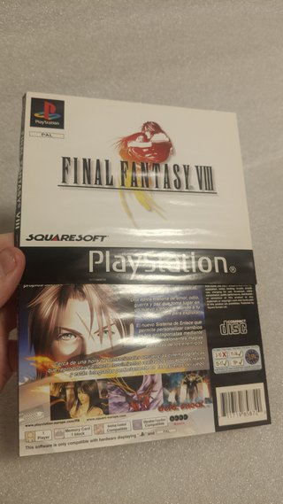 🇪🇸Portada y contraportada Final Fantasy VIII PS1