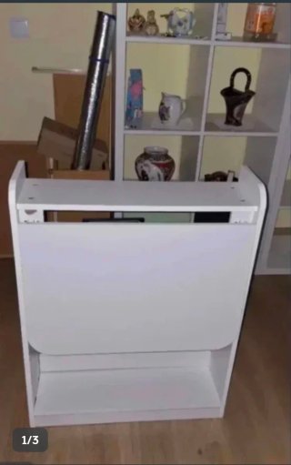 Mesa escritorio blanca plegable