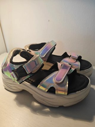 Sandalias Plataforma Holográficas