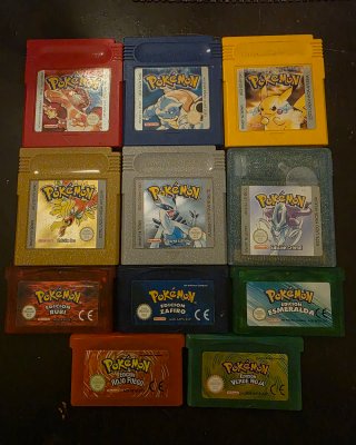 Colección Juegos Pokémon Game Boy