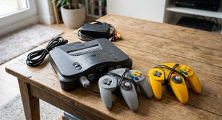 Nintendo 64 con 2 mandos