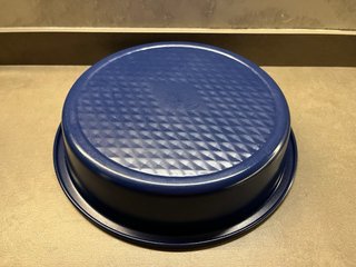 Molde de Horno Redondo Azul como nuevo impecable