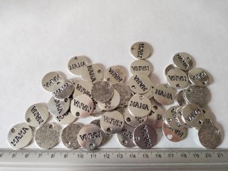 Lote 50 Dijes Zamak MAMÁ Bisutería