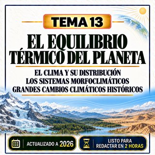 Temario Oposiciones Biología y Geología Tema 13