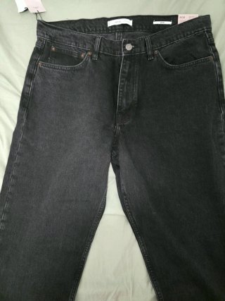 Pantalón Vaquero tejano Mango Negro Talla 46