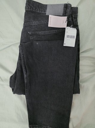 Pantalón Vaquero tejano Mango Negro Talla 46