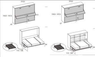 CAMA ABATIBLE MATRIMONIO CON ESCRITORIO RMB