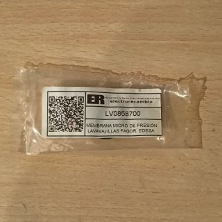 Membrana Micro de Presión Lavavajillas Fagor/Edesa