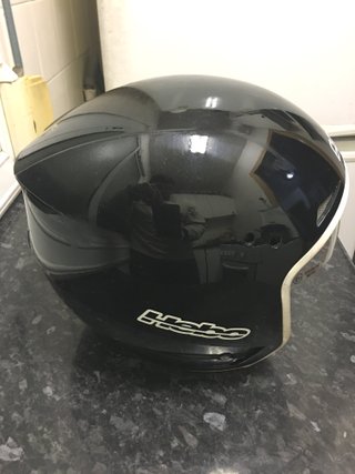 Casco moto Hebo Helmet gafas , negro TALLA M, L