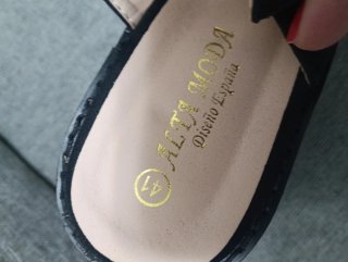 Sandalias Negras con Plataforma Talla 41