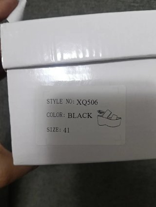Sandalias Negras con Plataforma Talla 41