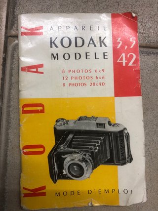 Cámara Kodak 3,5 Modèle 42 6x9