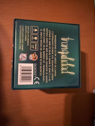 Juego de mesa cooperativo Tranquilidad