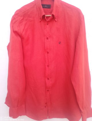 Camisa Carolina Herrera Roja Talla M