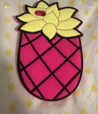 Funda iPhone SE Piña Rosa y Amarilla