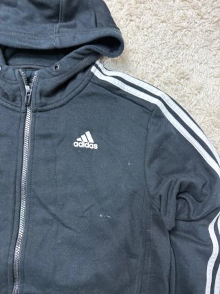 Talla M Chaqueta Adidas Negra Triple Linea Blanca