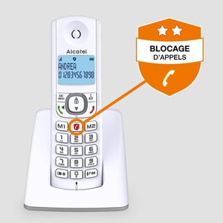 Alcatel F530 - Teléfono inalámbrico con bloqueo av