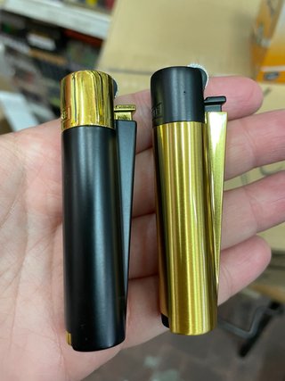 Accendini Clipper Neri e Oro