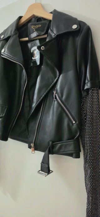 Cazadora Biker Pedrería M/38/10