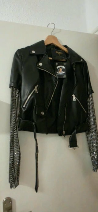 Cazadora Biker Pedrería M/38/10