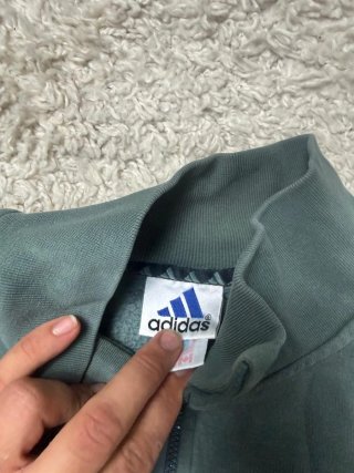 Talla L Sudadera Adidas Verde Vintage