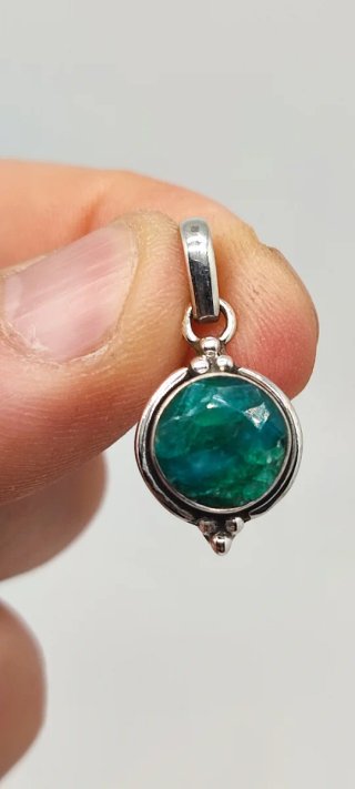 Colgante de Plata y Esmeralda.