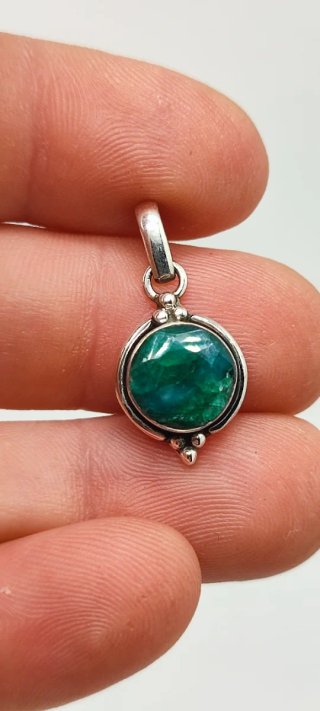 Colgante de Plata y Esmeralda.
