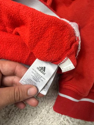 Talla M Sudadera Adidas Vintage Rojo