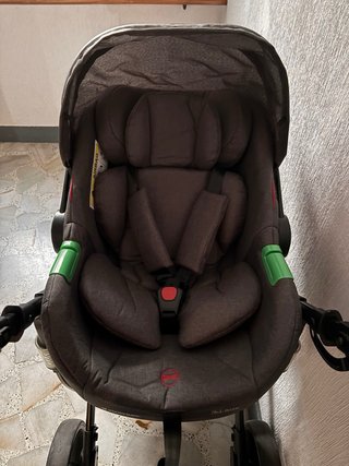 Carrito bebé 3 piezas gris