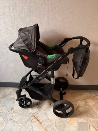 Carrito bebé 3 piezas gris