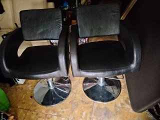 2 Sillones de Peluquería Negros