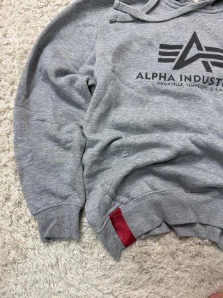 Talla M Sudadera Alpha Industries Gris