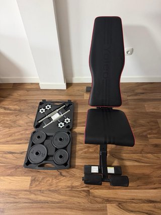 Pack Gimnasio: Banco Yoleo y Maletín de Pesas