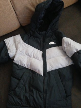 Chaqueta Nike Negro y gris plata