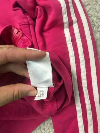 Talla S Chaqueta Adidas Fucsia Triple Linea Blanca