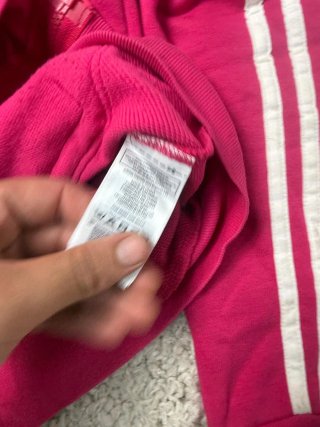 Talla S Chaqueta Adidas Fucsia Triple Linea Blanca
