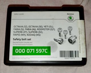 Tornillos Antirrobo Skoda/VW 000 071 597C