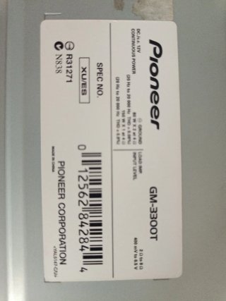 Amplificador Pioneer GM-3300T 300W