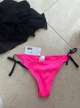 Bikini Calzedonia Rosa y Negro Talla S