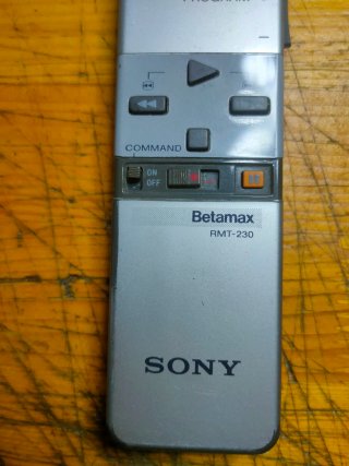 Mando Sony RMT-230 Betamax VCR raro vintage TV