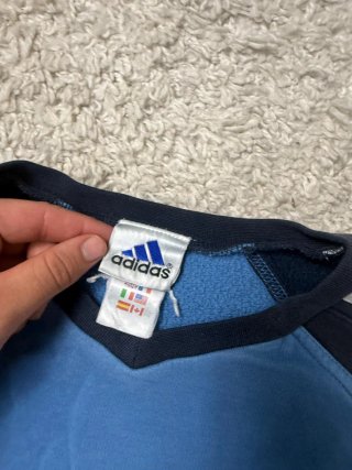Talla M Sudadera Adidas Vintage Azul