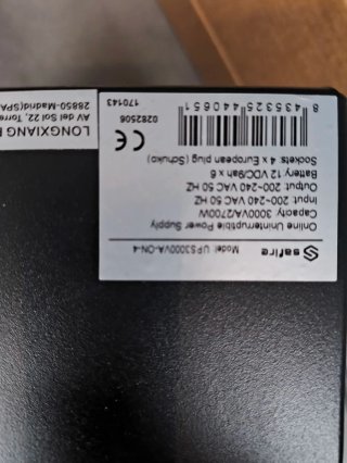 SAI SAFIRE UPS 3000VA