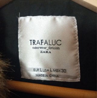 Chaleco pelo sintético Zara Talla L