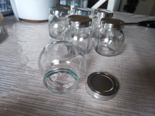 Set de 6 Botes de Cristal para Especias