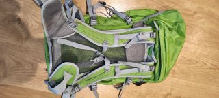 Mochila Trangoworld 35L Verde y Gris
