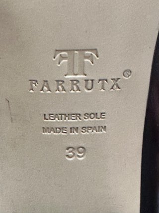 Zapatos de Piel Farrutx Negros y Crema
