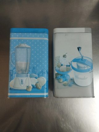 Set de 2 Latas Herméticas Decoradas
