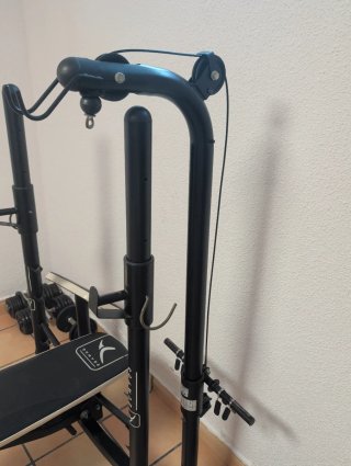Gimnasio completo Domyos: Banco + Barras + Pesas