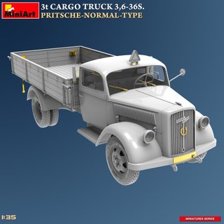 Maqueta 3T Cargo Truck 3.6-36S Miniart 1/35
