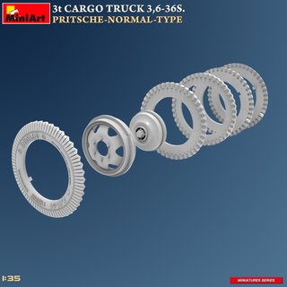 Maqueta 3T Cargo Truck 3.6-36S Miniart 1/35